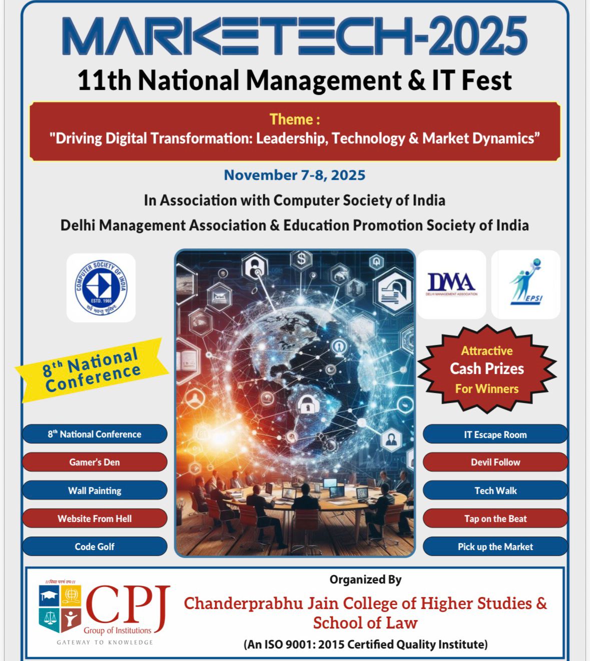 Premier World | CPJ College Narela Organizes “Marketech-2025” onNovember 7 & 8, 2025